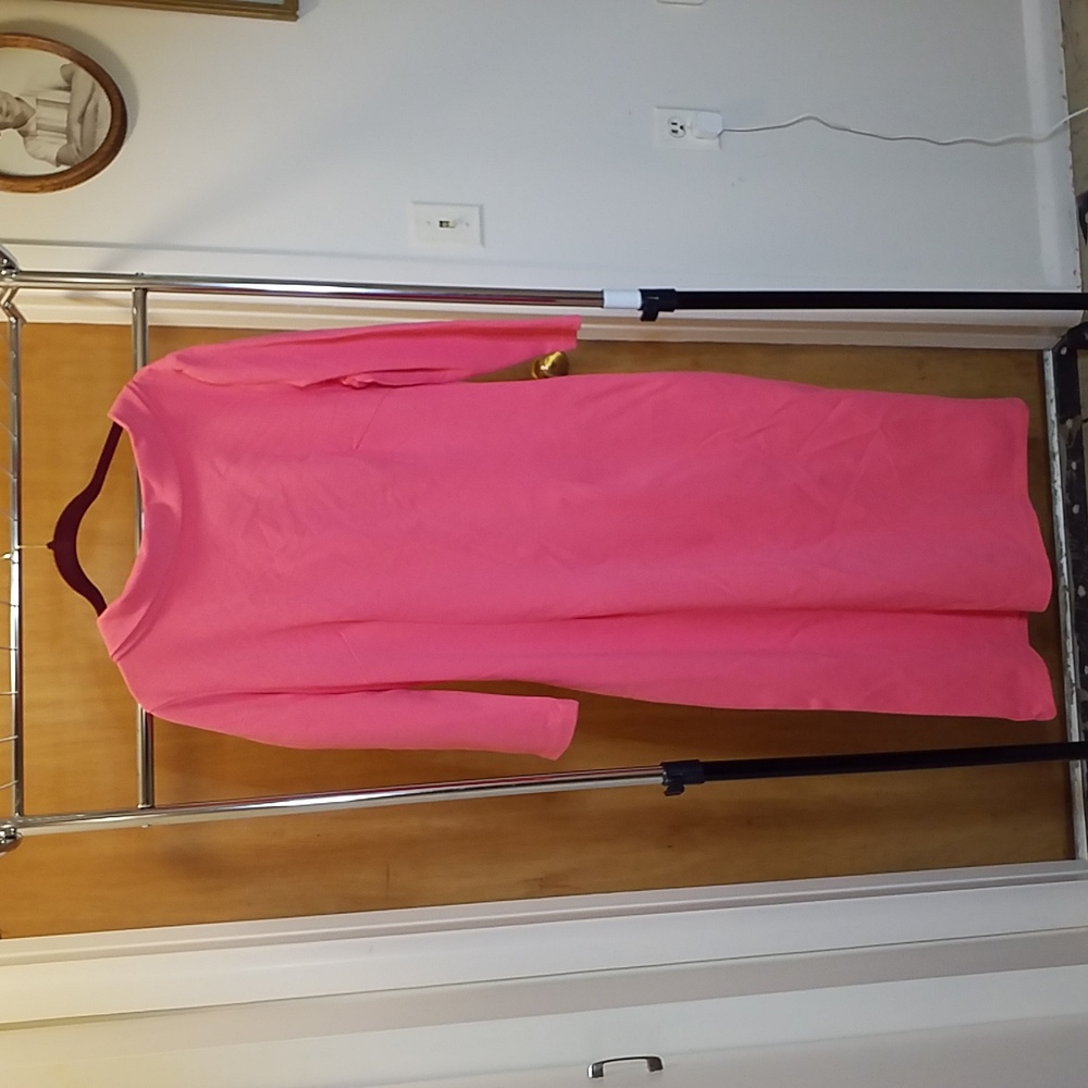 XL coral pink Joanie dress with belt, NWT